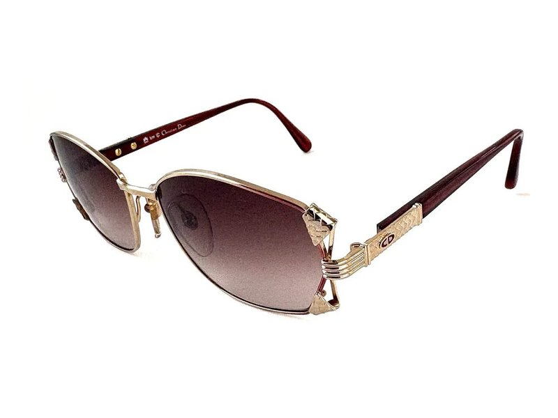 Christian Dior 2734 in Gold & burgundy sunglasses