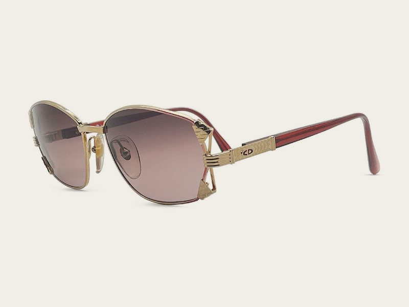 Christian Dior 2734 in Gold and pink, brown gradient lenses sunglasses